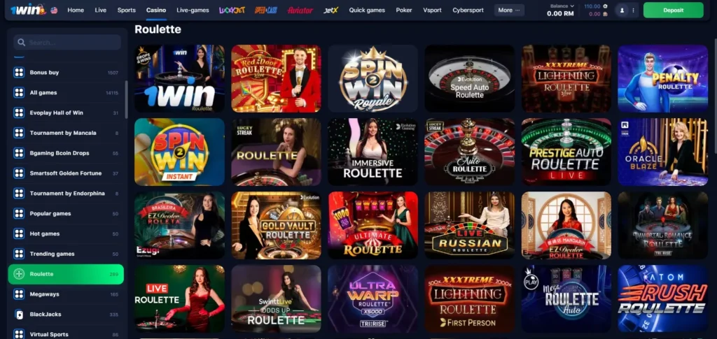 เกมรูเล็ตคาสิโนออนไลน์ 1WIN